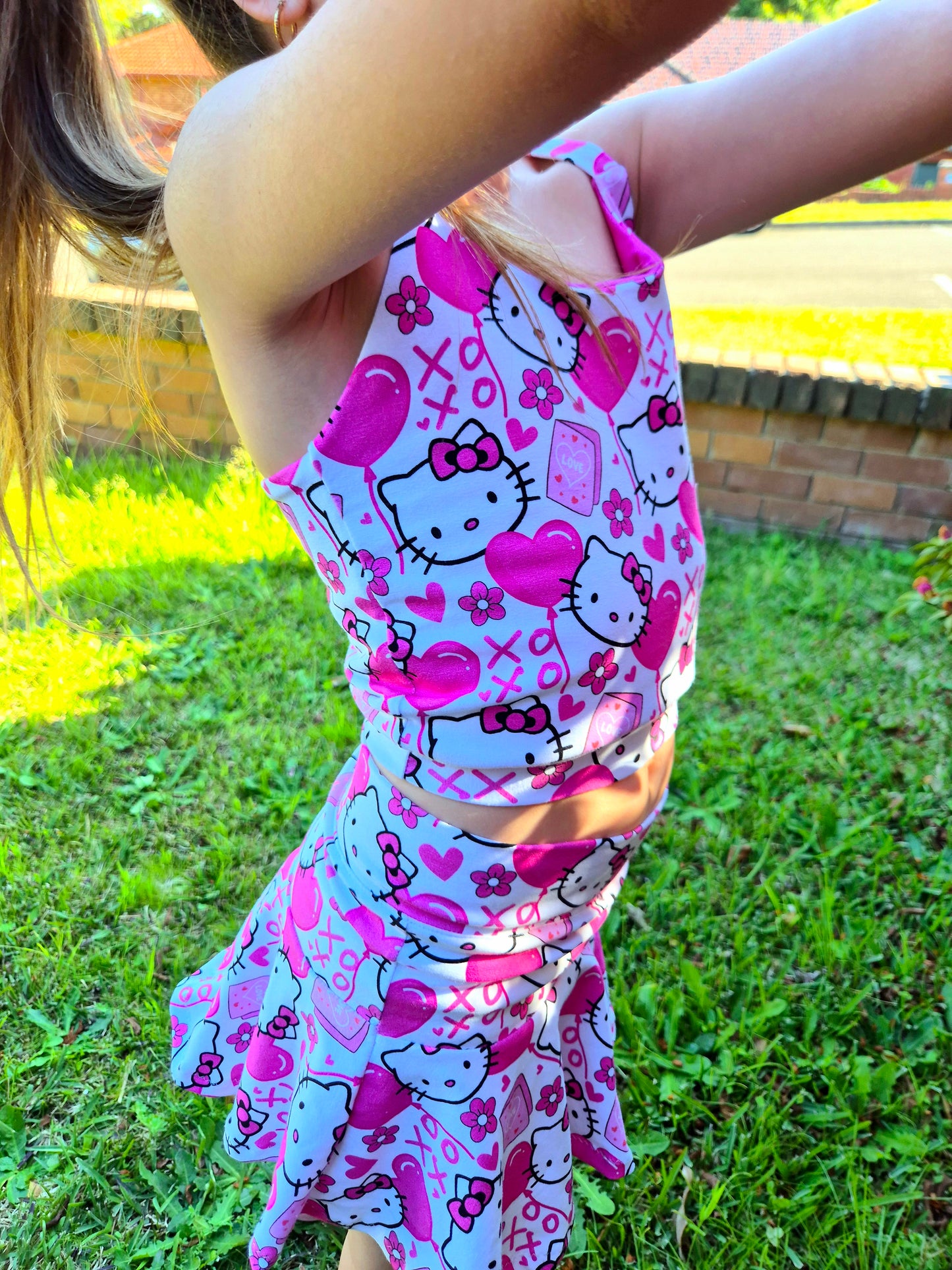 Size 5 skort, labubu handmade - 95%cotton
