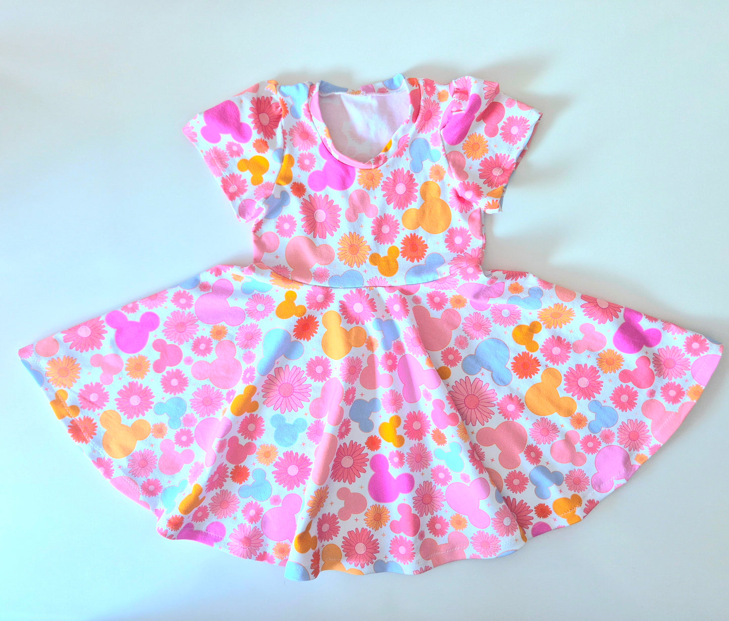 *Rainbow mickey/minnie fabric - stretch