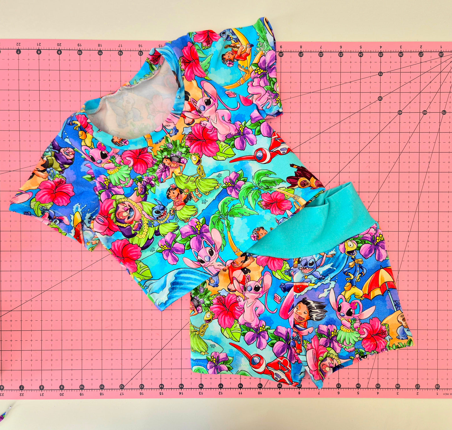 *Rainbow mickey/minnie fabric - stretch