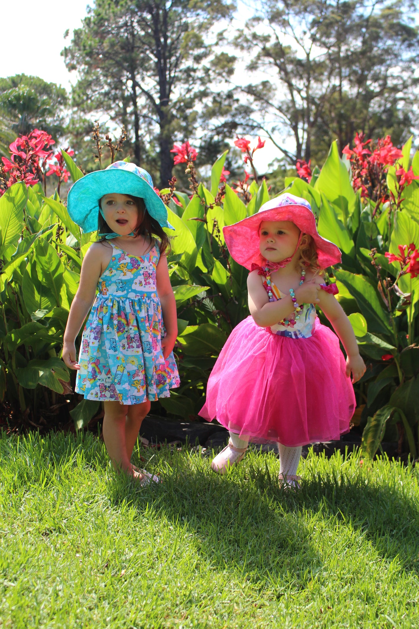 *REVERSIBLE SUN HAT - PINK GINGHAM MLP