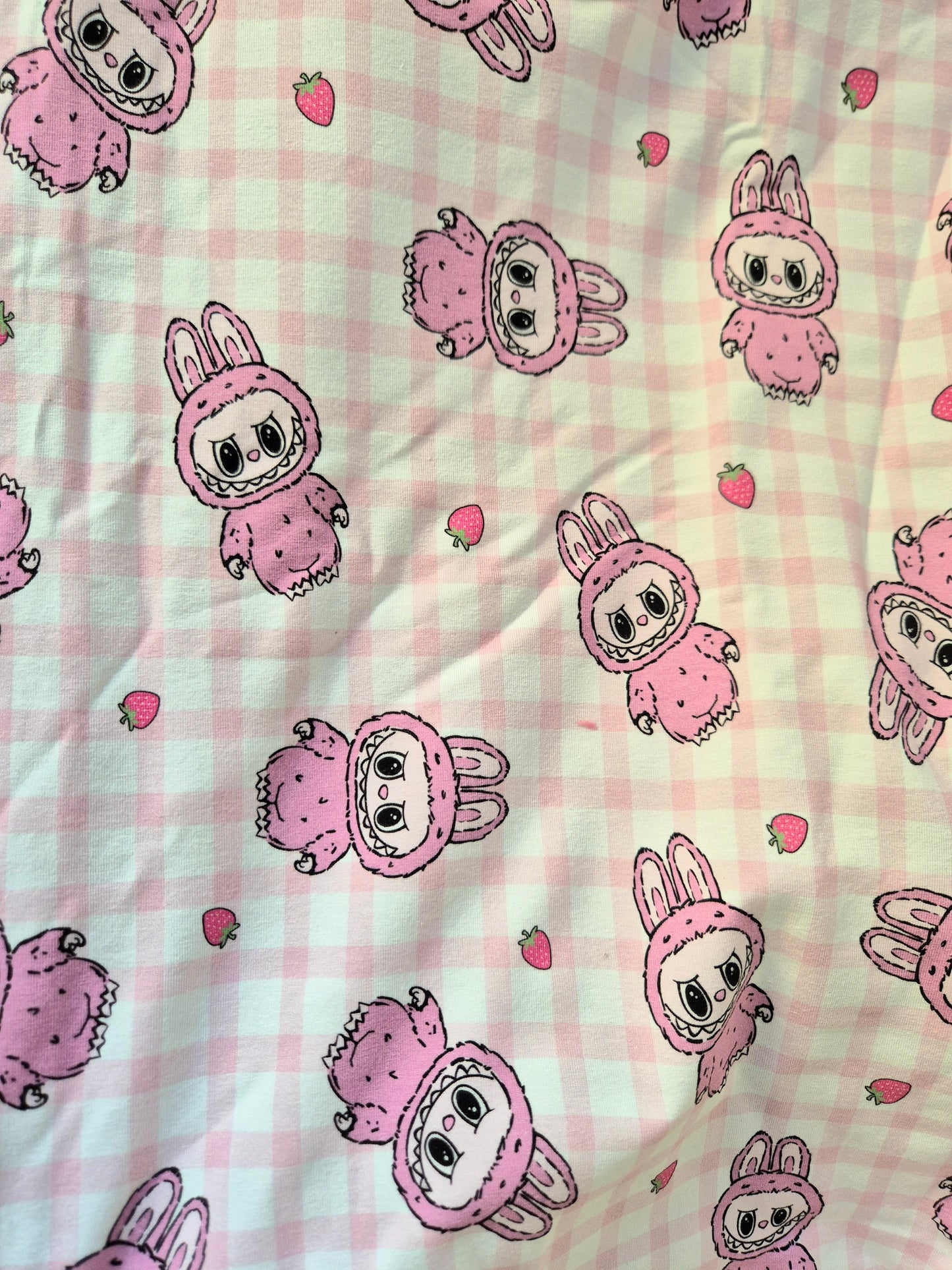 *LABUBU GINGHAM - STRETCH