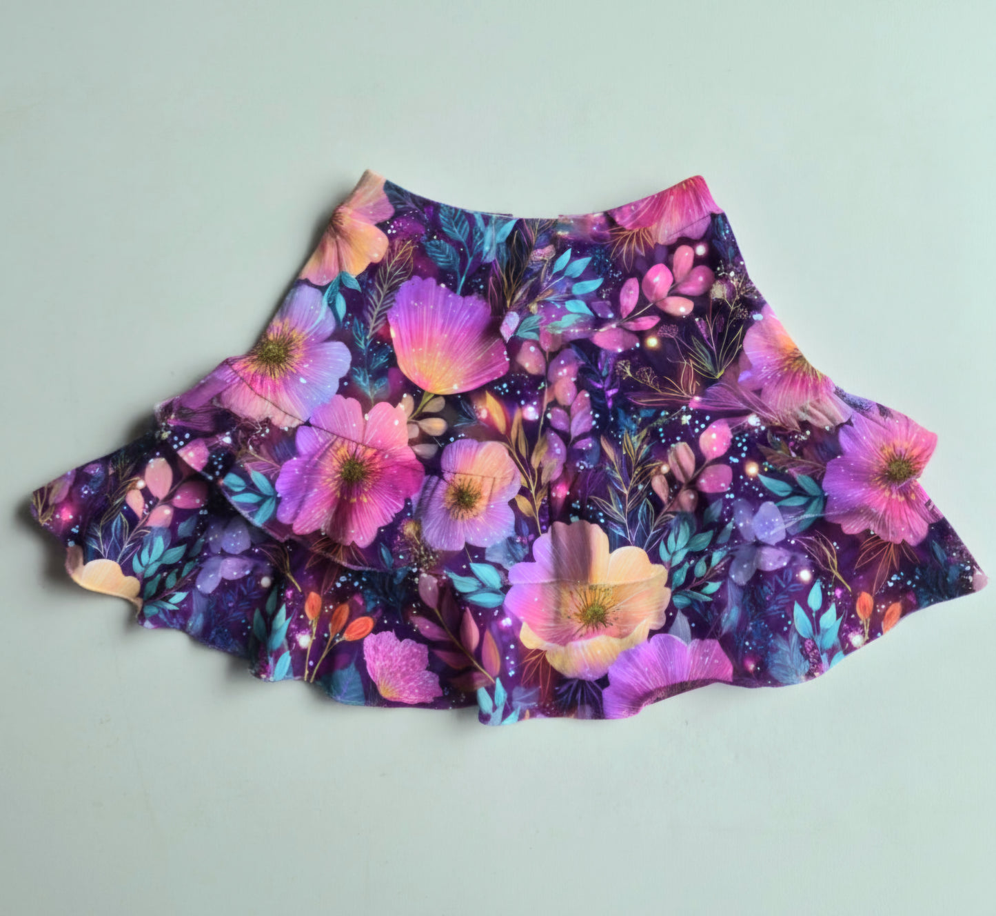 Tiered skirt with built in shorts - 95%cotton *6-8WEEK TAT