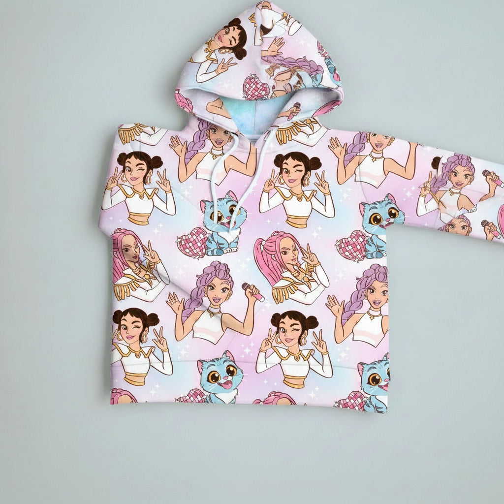 Cropped jumper 95%cotton, cotton/French terry *6-8WEEK TAT
