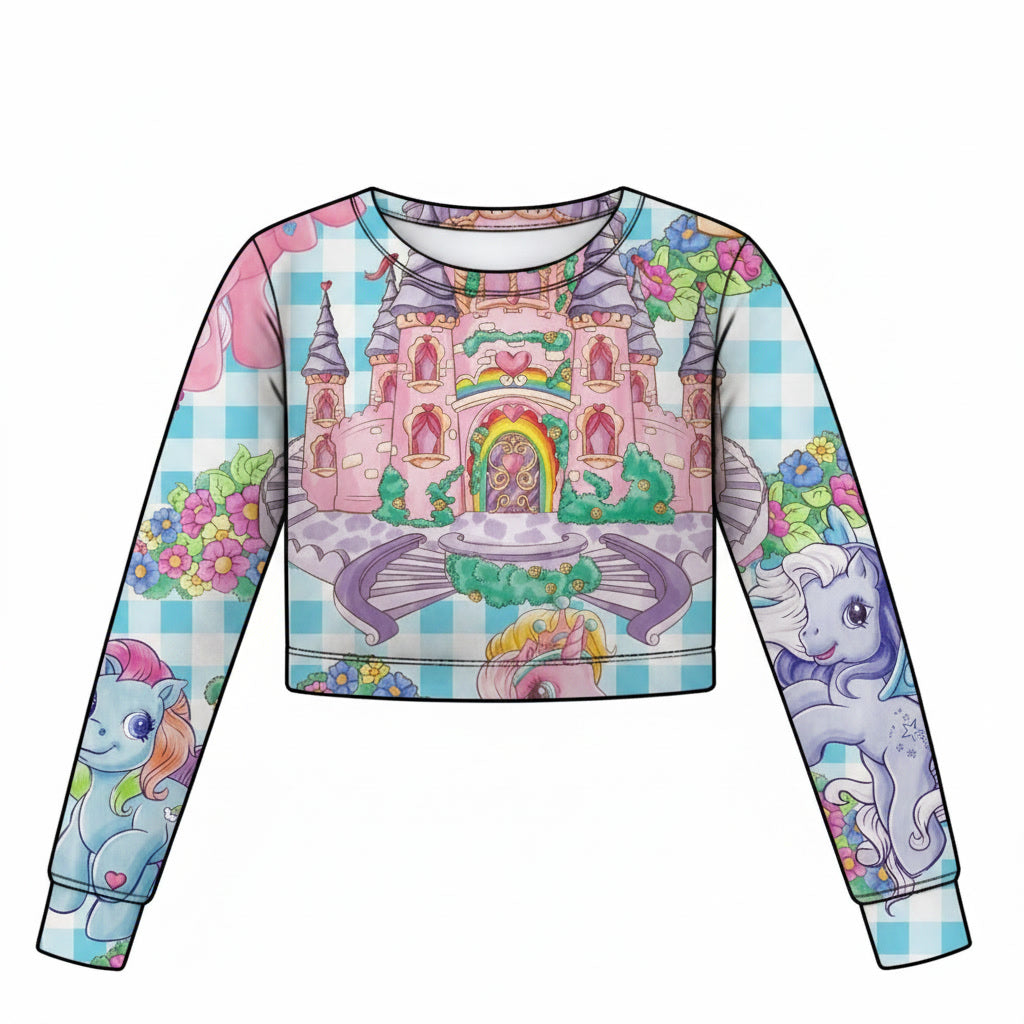 Long sleeve shorter top - 95%cotton *6-8WEEK TAT