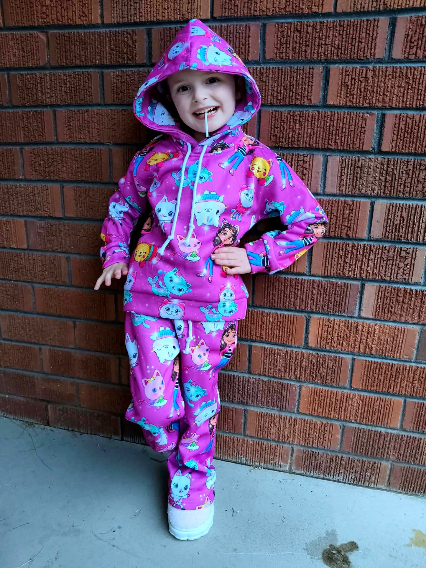 Flared tracksuit pants -cotton fleecey *6-8WEEK TAT