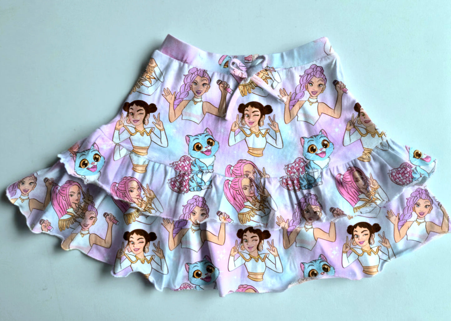 Tiered skirt with built in shorts - 95%cotton *6-8WEEK TAT