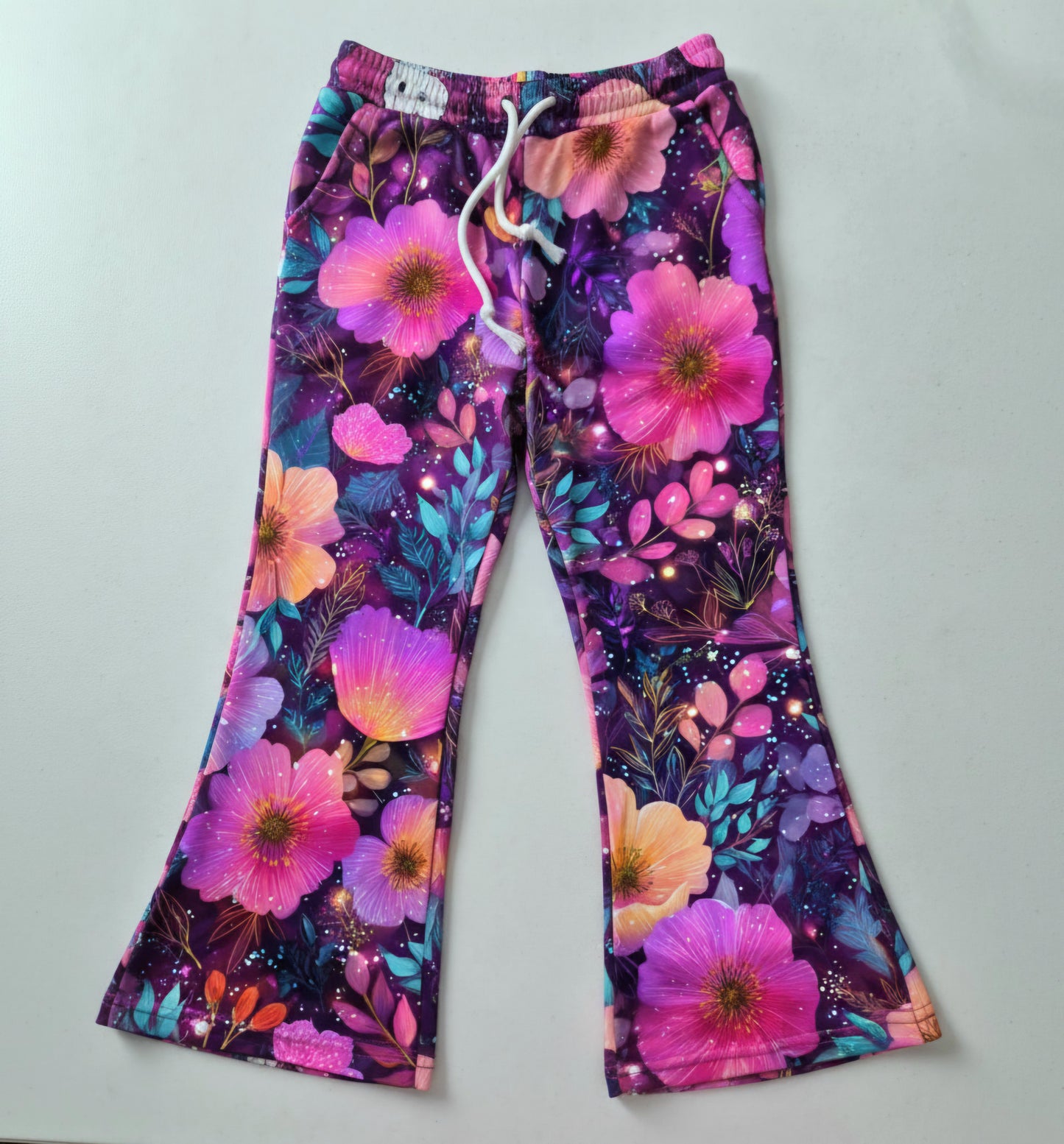 Flared tracksuit pants -cotton fleecey *6-8WEEK TAT