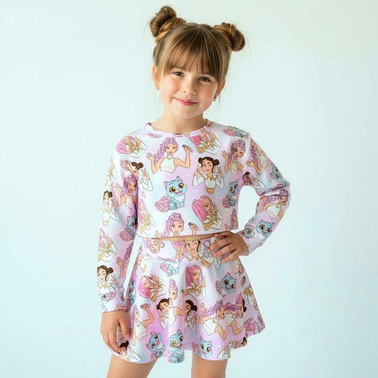 Long sleeve shorter top - 95%cotton *6-8WEEK TAT