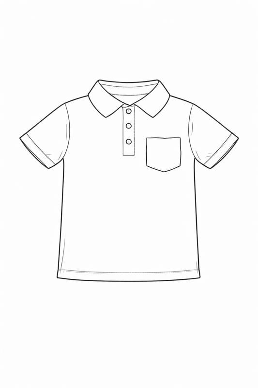 (Copy) Boys button tshirt - cotton lycra