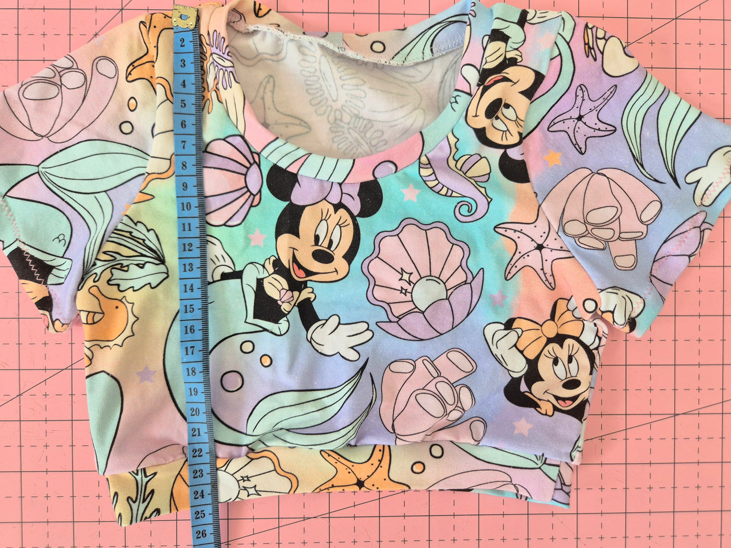 ***Size 5 short bike shorts and cropped bralette tee with band OOAK