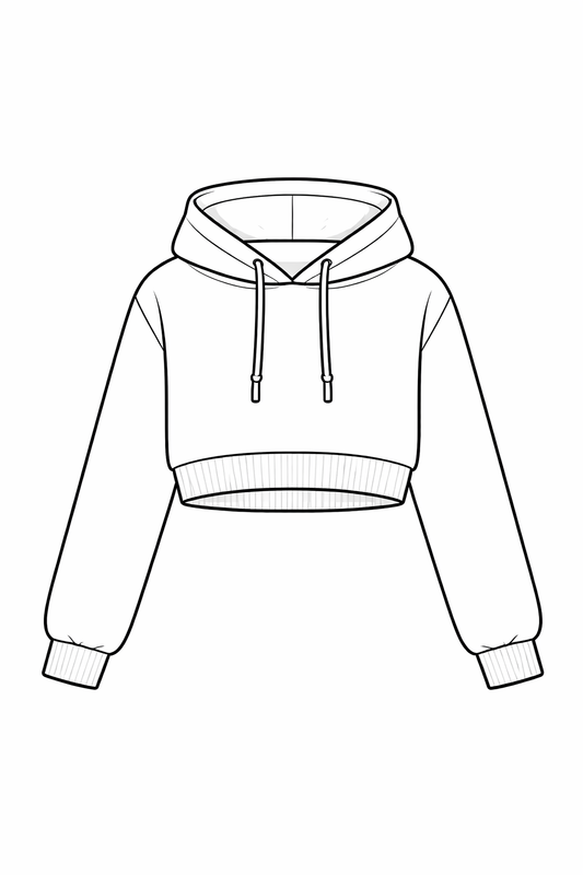 Cropped jumper - double brushed poly