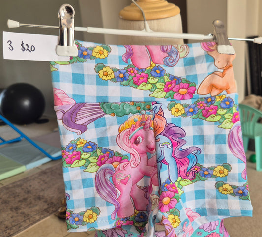 Size 3 bike shorts, short. handmade - 95% cotton