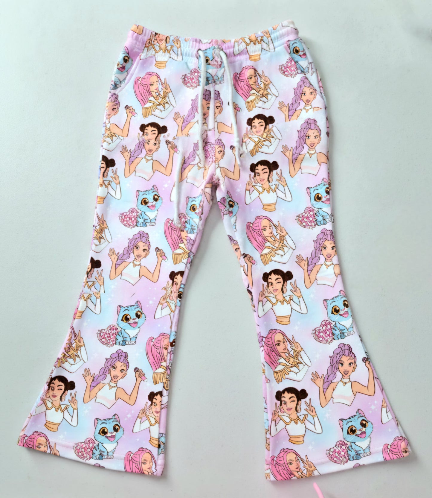 Flared tracksuit pants -cotton fleecey *6-8WEEK TAT